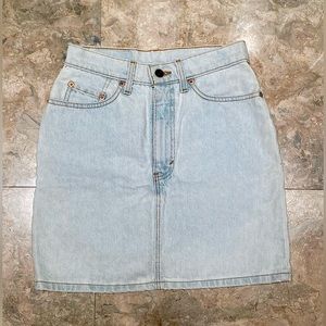 LEVIS 1980s Vintage High Waisted Jean Skirt